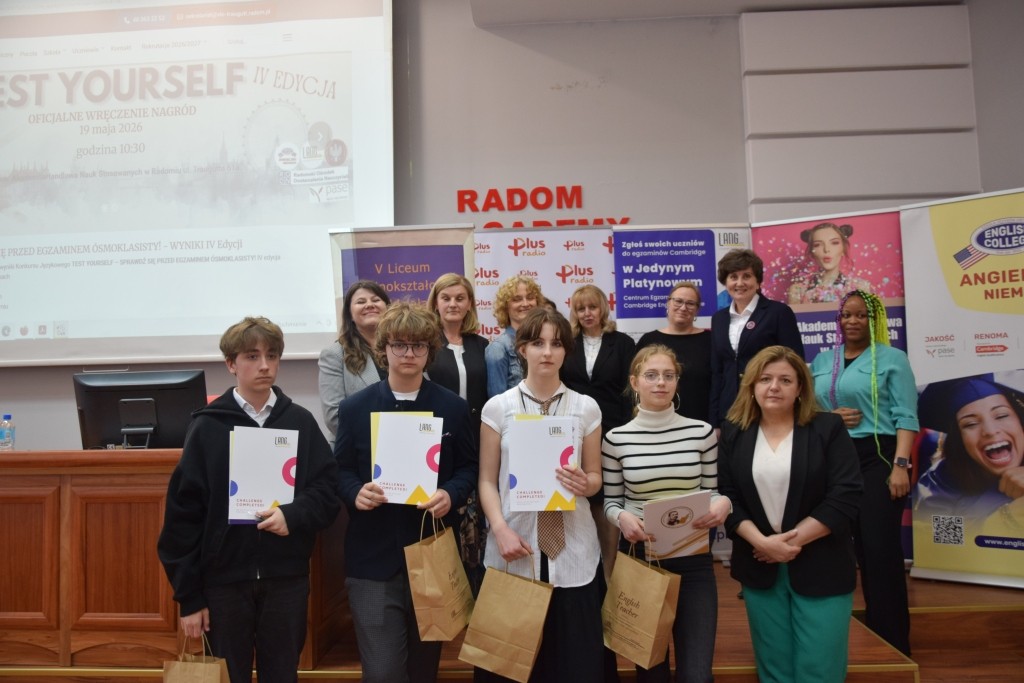 TEST YOURSELF – SPRAWDŹ SIĘ PRZED EGZAMINEM ÓSMOKLASISTY!  - Gala Finałowa