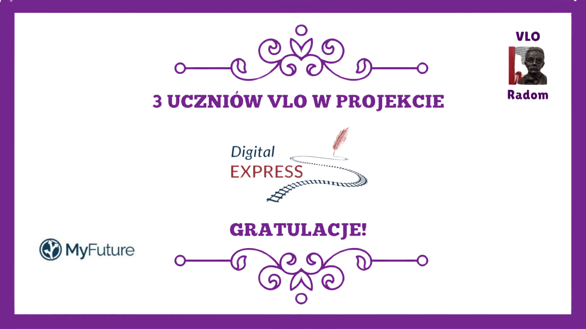 3 uczniów VLO w Projekcie Digital EXPRESS